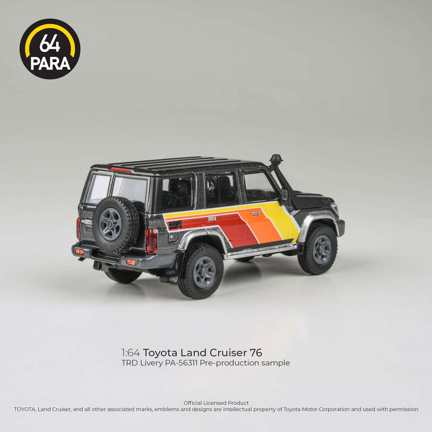 2014 Toyota Land Cruiser LC 76 TRD Livery LHD Para 64 1:64 Scale