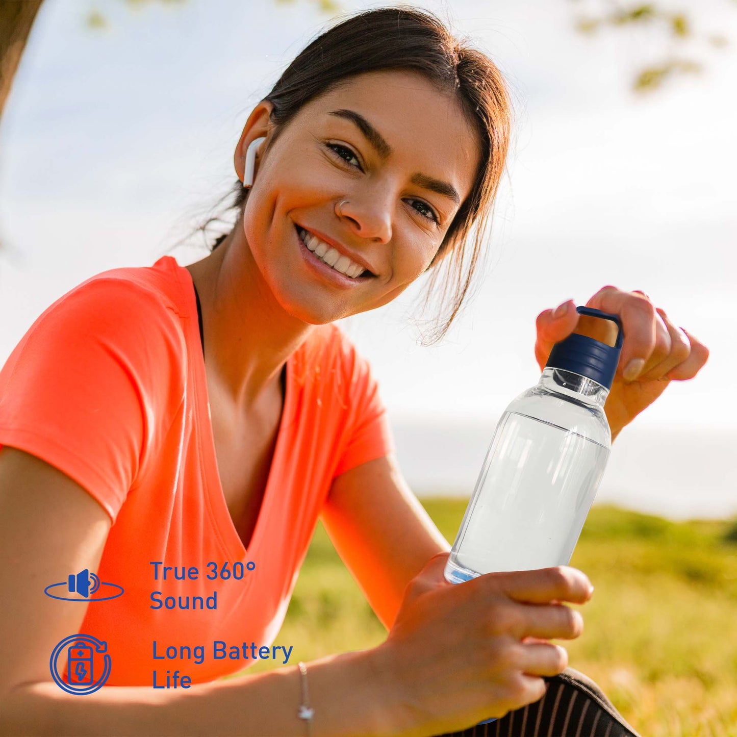 Pursonic Wireless Hydration & Sound Bundle β 2-in-1 Water Bottle Speaker & Portable Wireless Speaker