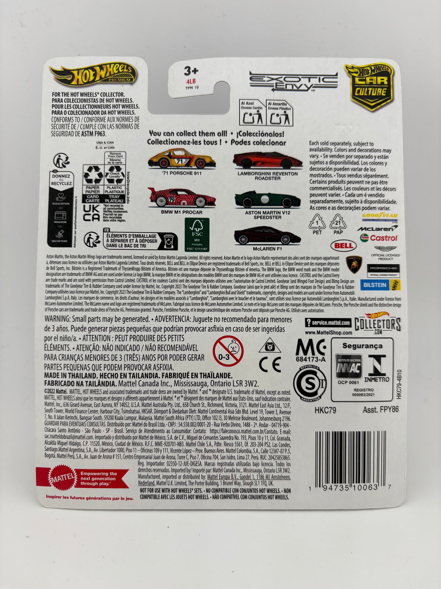 Hot Wheels Car Culture – Exotic Envy: BMW M1 Procar (3/5)