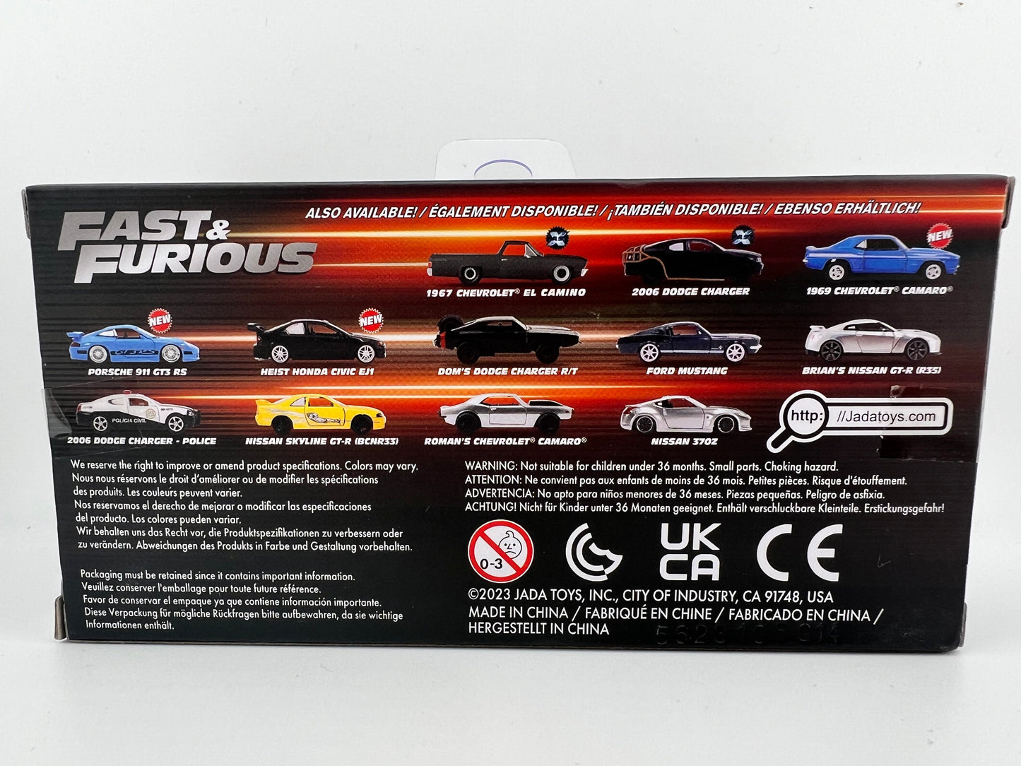 Jada Fast & Furious: Brian's Nissan Skyline GT-R R34 (Blue) 1:32 Scale