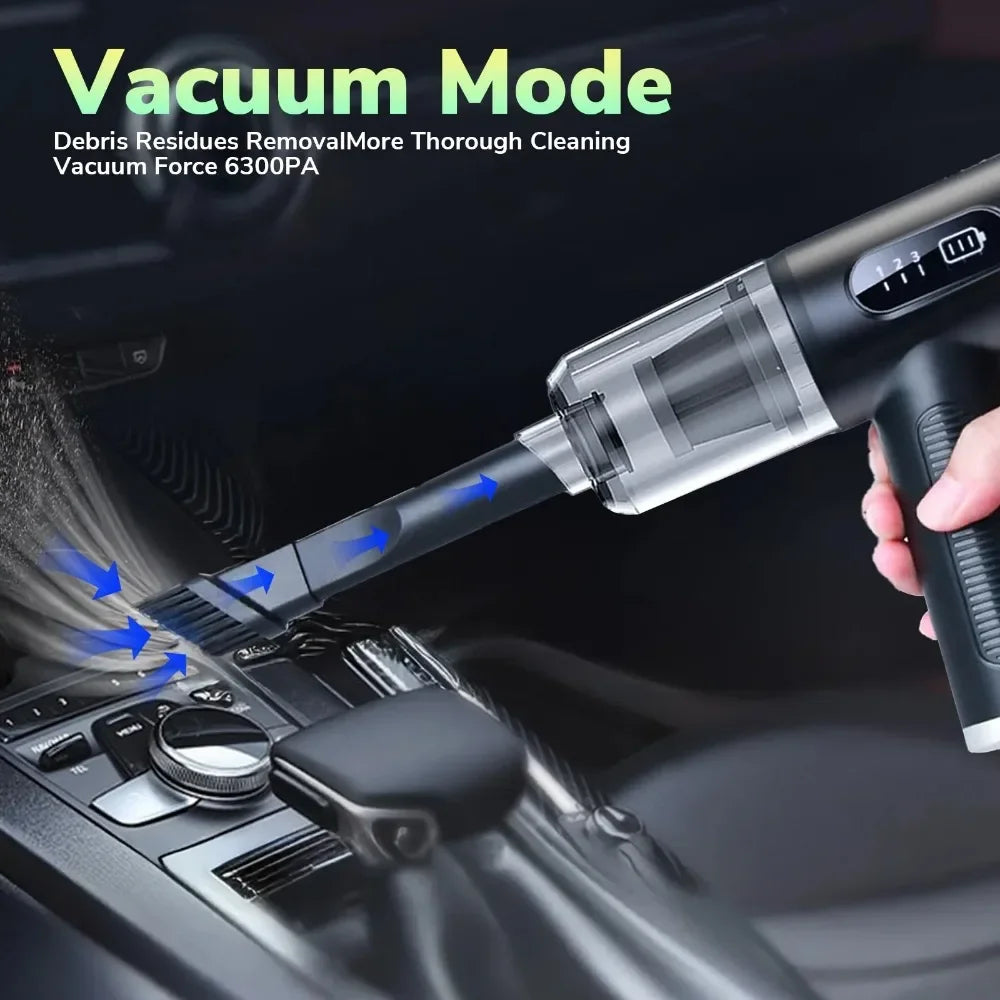 Electric Air Duster, Powerful Compressed Air Blower for Electronics, Car Interior, Pet Hair, and Home Cleaning