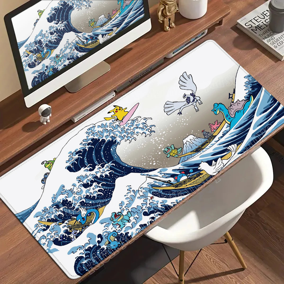 HD Gaming Keyboard Rug Laptop Japan Cool Anime Mouse Pad XXL P-pokemon Desk Mat PC Squirtles Gamer Cabinet Extended Mousepad Rug