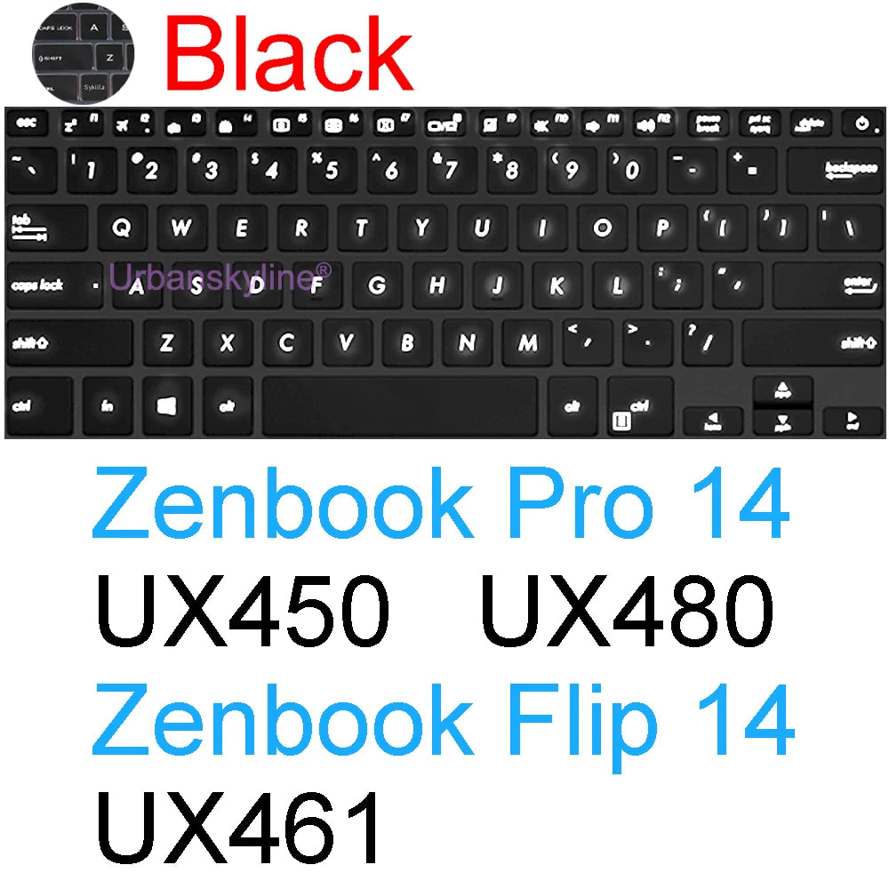 Keyboard Cover for ASUS Zenbook 14 Flip 14X OLED Pro UX3406 UX3405 UX3404 UX3402 UM3402 UP3404 Q425 Silicone Protector Skin Case