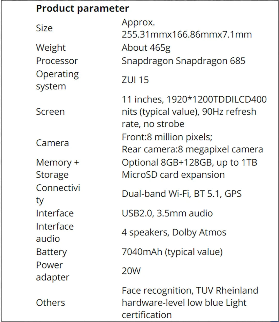 Global Lenovo K11/Plus Tablet WIFI Version 11.5” Snapdragon 680 processor 8+256G /6+128 Global Firmware GPS 8600mAh Android14