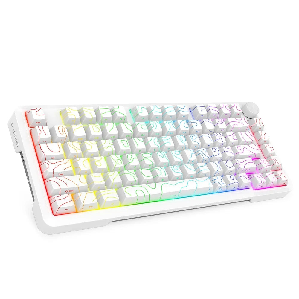 E-YOOSO Z82 RGB USB Mechanical Gaming Keyboard Support Bluetooth wireless 2.4G Wired 3 mode Gamer 82 Keys for Computer PC Laptop