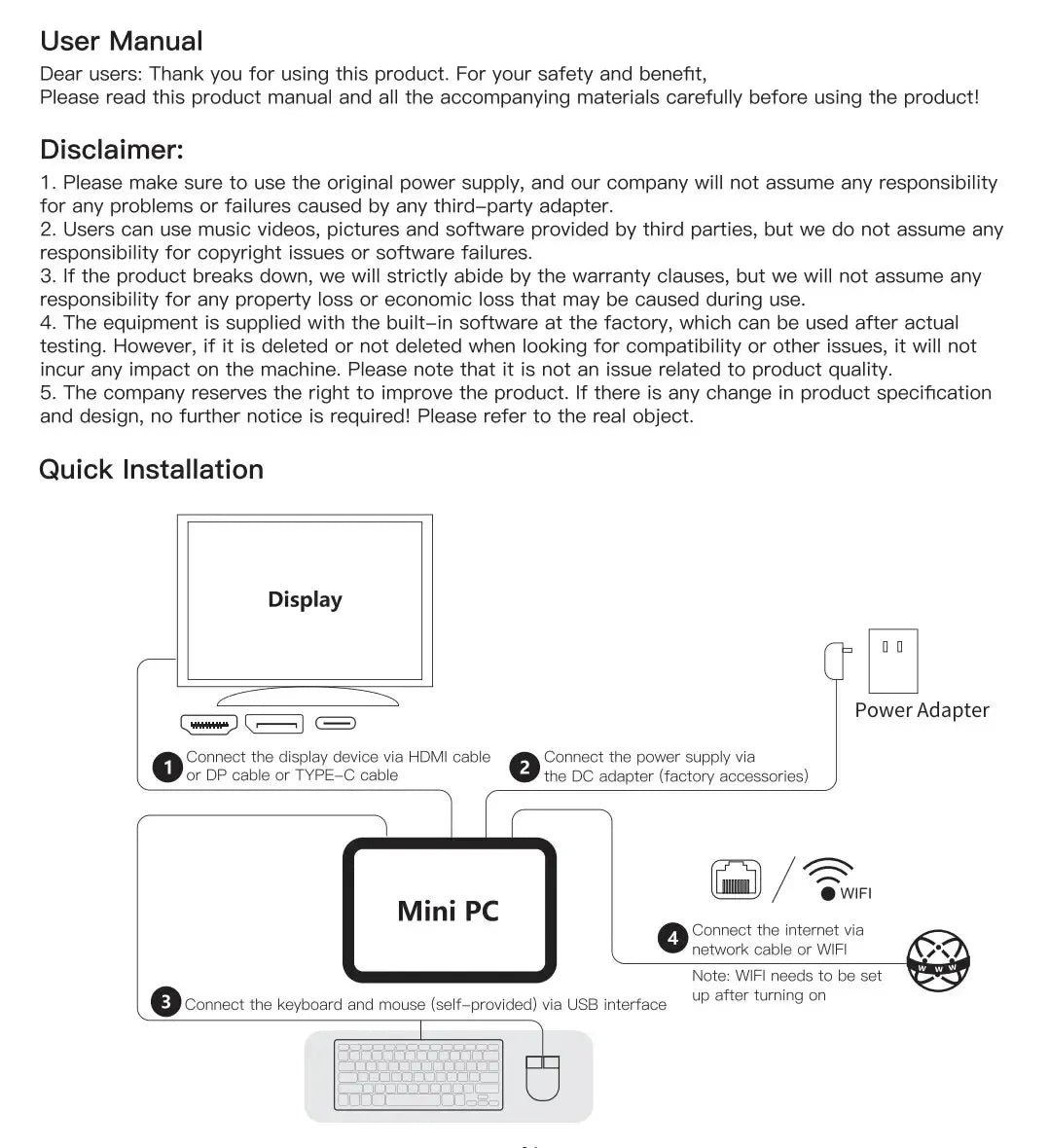 Mini PC Windows 11 Intel Core i9-8950HK 16GB RAM 1/2TB SSD Bluetooth 5.2 WiFi6 1000M Ethernet Gaming Computer Office Computers
