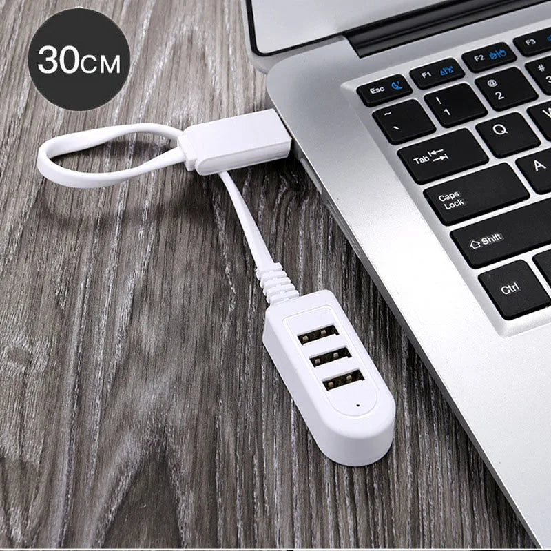 3 Port USB Hub USB 2.0 Splitter For Data Charging USB Charger Hub Laptop PC Computer Accessories USB Cable Extend Adapter