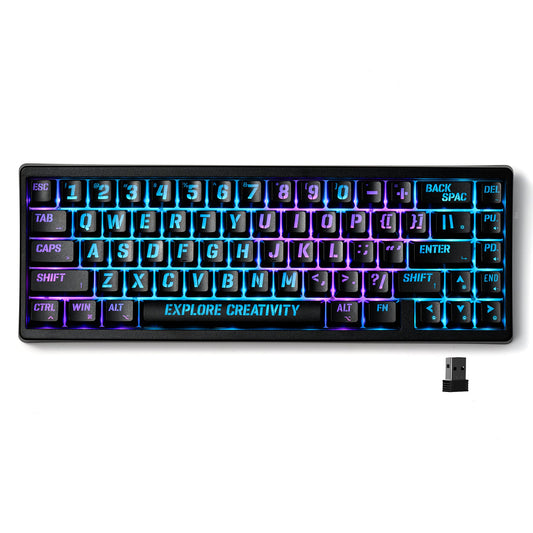 XVX M67 Miami Tri-Mode Mechanical Keyboard With IMD-Tech Keycaps
