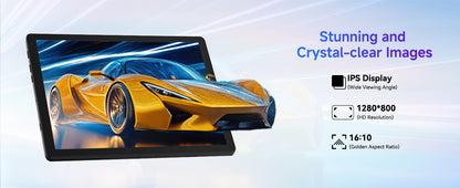 Android 15 Tablet 10 Inch OS GMS Certified Tablets 1.8 GHz 5-Core 20GB RAM 64 GB ROM 1TB Expand WiFi 6 Bluetooth 5.4 Dual Camera