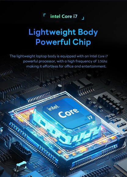 14.1 Inch Intel Core I7 7500U 1080P Windows 11 Laptop Computer PC 12GB DDR4 512GB 1TB SSD Office Notebook Gaming laptops