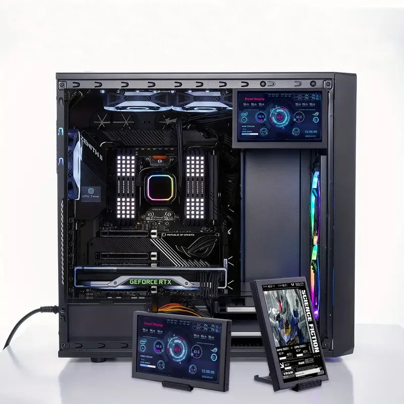 New 1024*600 7 inch IPS LCD Screen Temperature CPU GPU SSD Monitoring Secondary Display Monitor For AIDA64 Computer Raspberry Pi