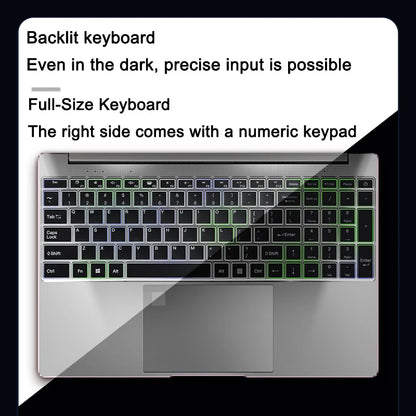 Ultra Slim Laptop 15.6" N95 32GB RAM 2048GB SSD Notebook Gamer 7500mAh Battery Office Study Computer PC Windows 11 Pro