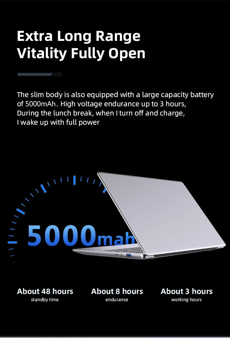 14.1 Inch Intel Core I7 7500U 1080P Windows 11 Laptop Computer PC 12GB DDR4 512GB 1TB SSD Office Notebook Gaming laptops