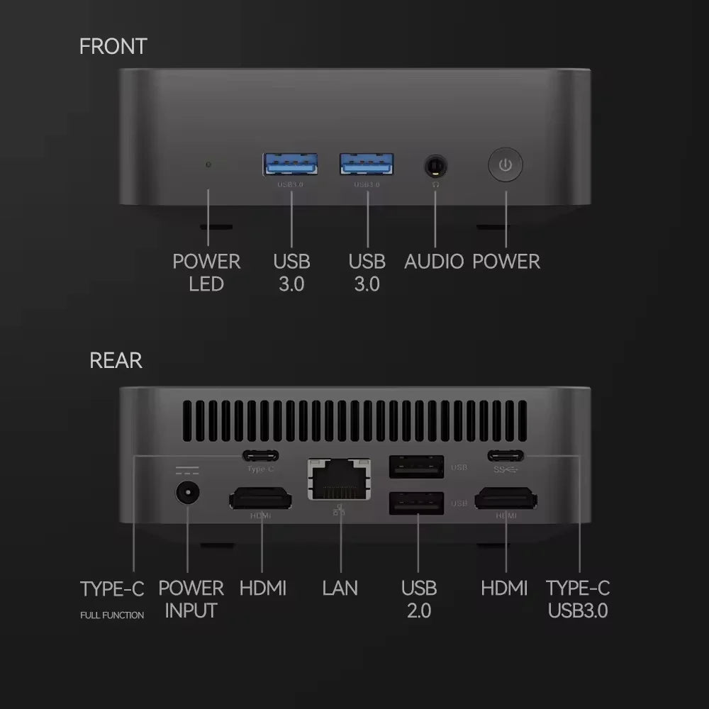 Portable Mini PC Gamer Intel Core i9 8950HK Windows 11 Pro Mini Computer 16GB RAM 512GB 1TB SSD 1000M Ethernet Gaming PC Desktop