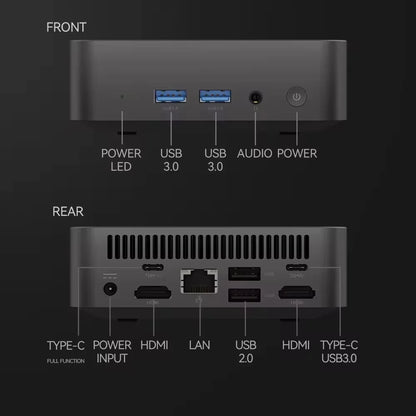 Portable Mini PC Gamer Intel Core i9 8950HK Windows 11 Pro Mini Computer 16GB RAM 512GB 1TB SSD 1000M Ethernet Gaming PC Desktop