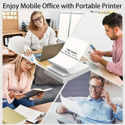 200 sheets of A4 thermal printing paper, fast drying, multi-purpose image printing, compatible with HZTZ logo A4 printers