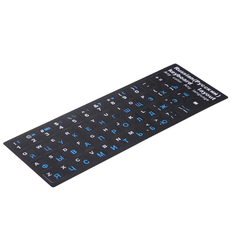 Colorful Frosted PVC Russian Keyboard for Protection Stickers For Desktop Notebook PC Russian Letters