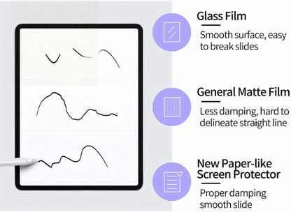 For Samsung Galaxy Tab S9 FE Writing Film For Samsung Tab A9 A9+ S9FE Plus Tab S7 S8 S9 Plus Paper Like Matte Screen Protector