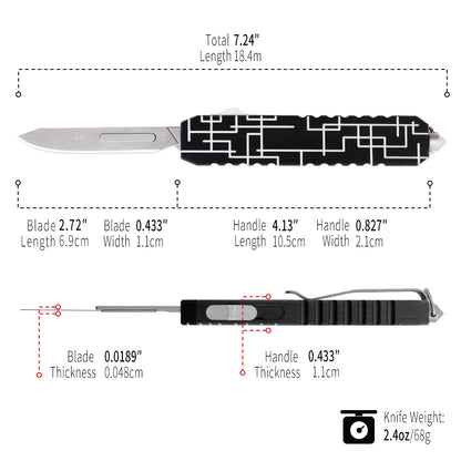 Aluminum Multifunctional Hunting Knife Utility Outdoor Camping  Knife Outdoor Portable Pocket Knife