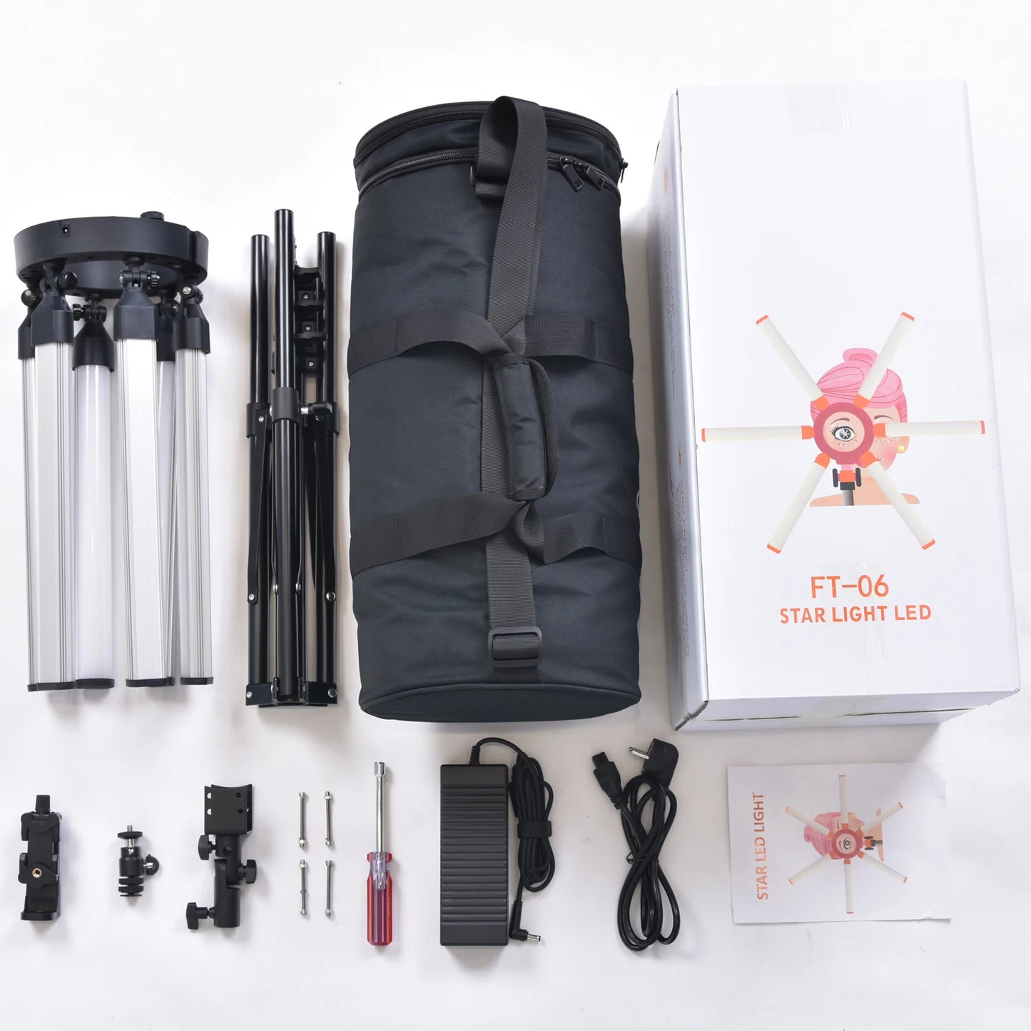 Oversea Warehouse Drop Shipping Professional 120W Photography Led Video Light with Tripod Stand for Live Broadcast, YouTube