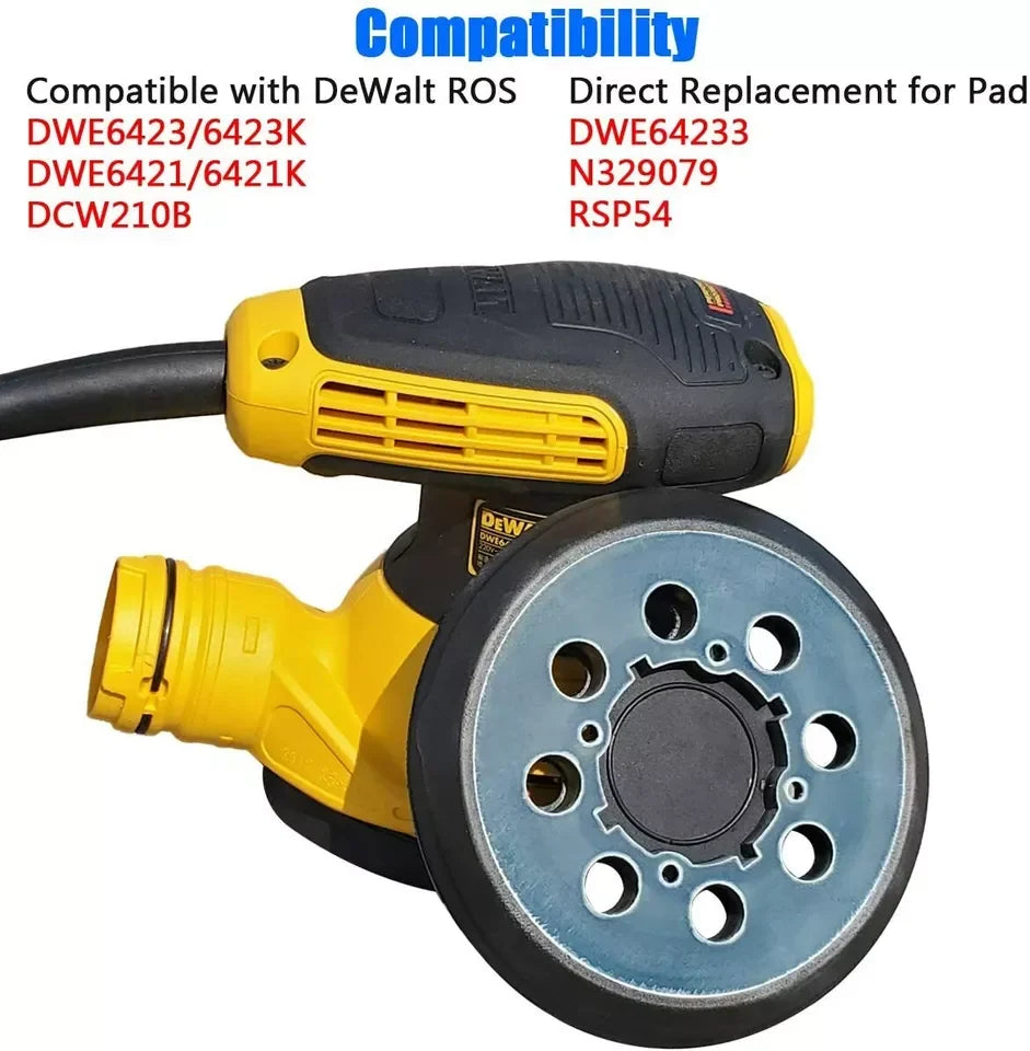 USA Local Stock 5" 8-Hole 4-Screw Polishing Backing Sanding Pad Hook and Loop Replacement for Sander