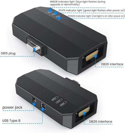 LAUNCH X431 X-PROG3 PC Adaptor with 1-Year Warranty Reads/Writes On-Board EEPROM Chip Data for IMMO E-C-U Programming Work