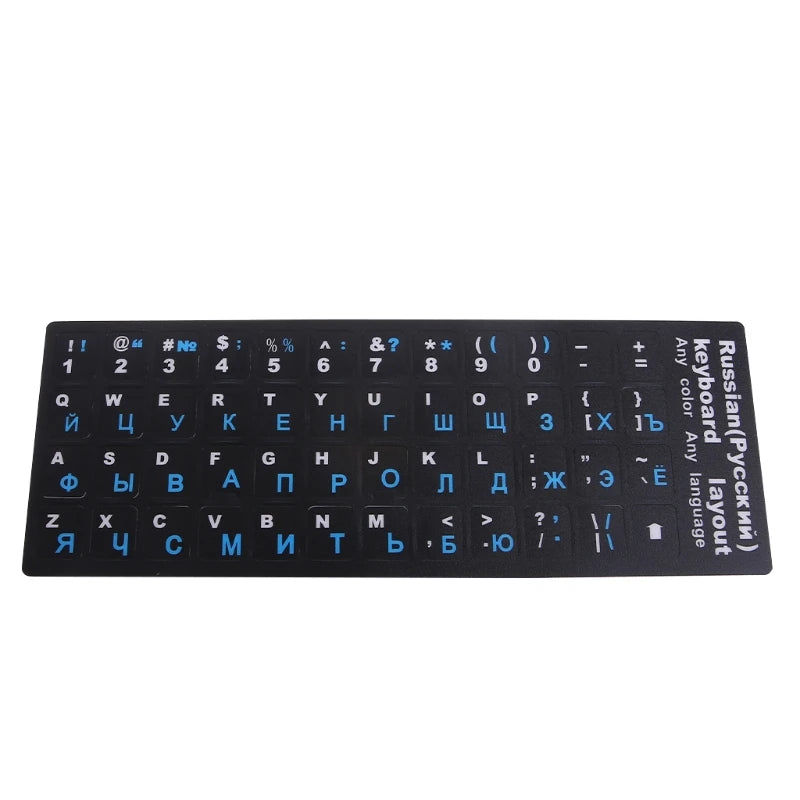 Colorful Frosted PVC Russian Keyboard for Protection Stickers For Desktop Notebook PC Russian Letters