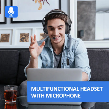 Oneodio A71D Wired Gaming Headset Gamer Over Ear Hi-Res Audio Headphones With Detachable Microphone For PC Computer PS4 PS5 Xbox