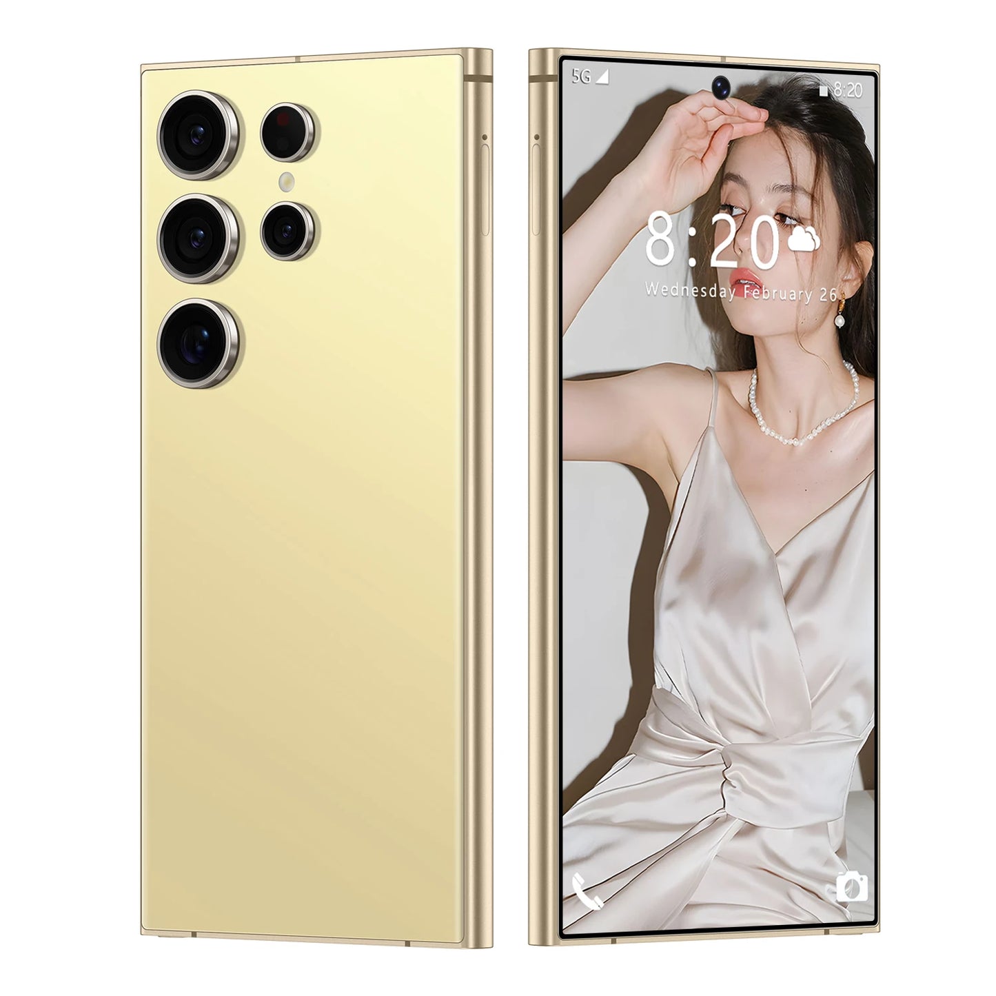 S24 Ultra 5G Smartphone 6.8 Inch HD Screen 108MP Rear Camera 8000mAh Battery 120Hz 7.3 for Daily Use Quick 65W