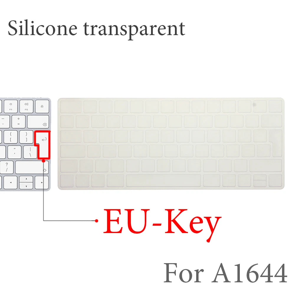 For 2021 iMac Wired Apple Keyboard A2449 A2450 A1243 A1843 MB110LL/B with Numeric Keypad Silicone keyboard Cover Protector Skin