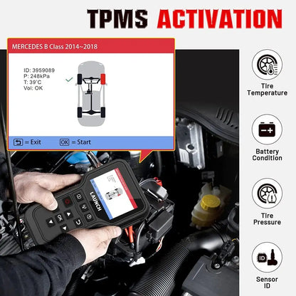 LAUNCH 2026  CRT5011E Newest TPMS Relearn Tool OBD2 Scanner Code Reader Tire Pressure Activation Read/Program/Reset SDK
