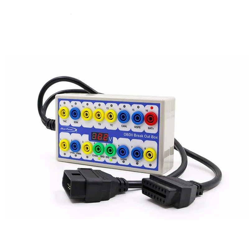 Best OBDII OBD2 Breakout Box Car OBD 2 Break Out Box Car Protocol Detector Auto Can Test Box Automotive Connector Car-detector