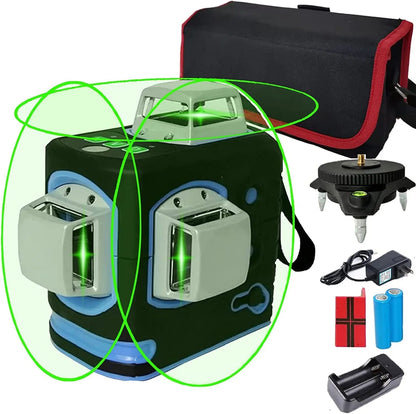 XEAST XE-68 PRO 3D 12 Line Green Self Leveling 360 Degrees With 18650 Battery Horizontal Vertical Laser Floor Leveling Tool