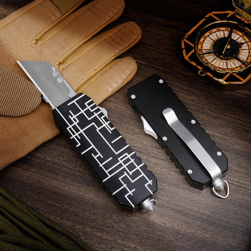 Aluminum Alloy Multifunctional Pocket Knife Utility Outdoor Camping Hunting Knife Multi-purpose Tactical Knife