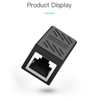 ONTi RJ45 Connector Cat7/6/5e Ethernet Adapter 8P8C Network Extender Extension Cable for Ethernet Cable Female to Female