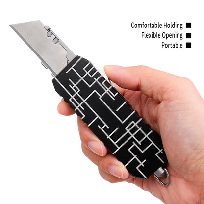 Aluminum Alloy Multifunctional Pocket Knife Utility Outdoor Camping Hunting Knife Multi-purpose Tactical Knife