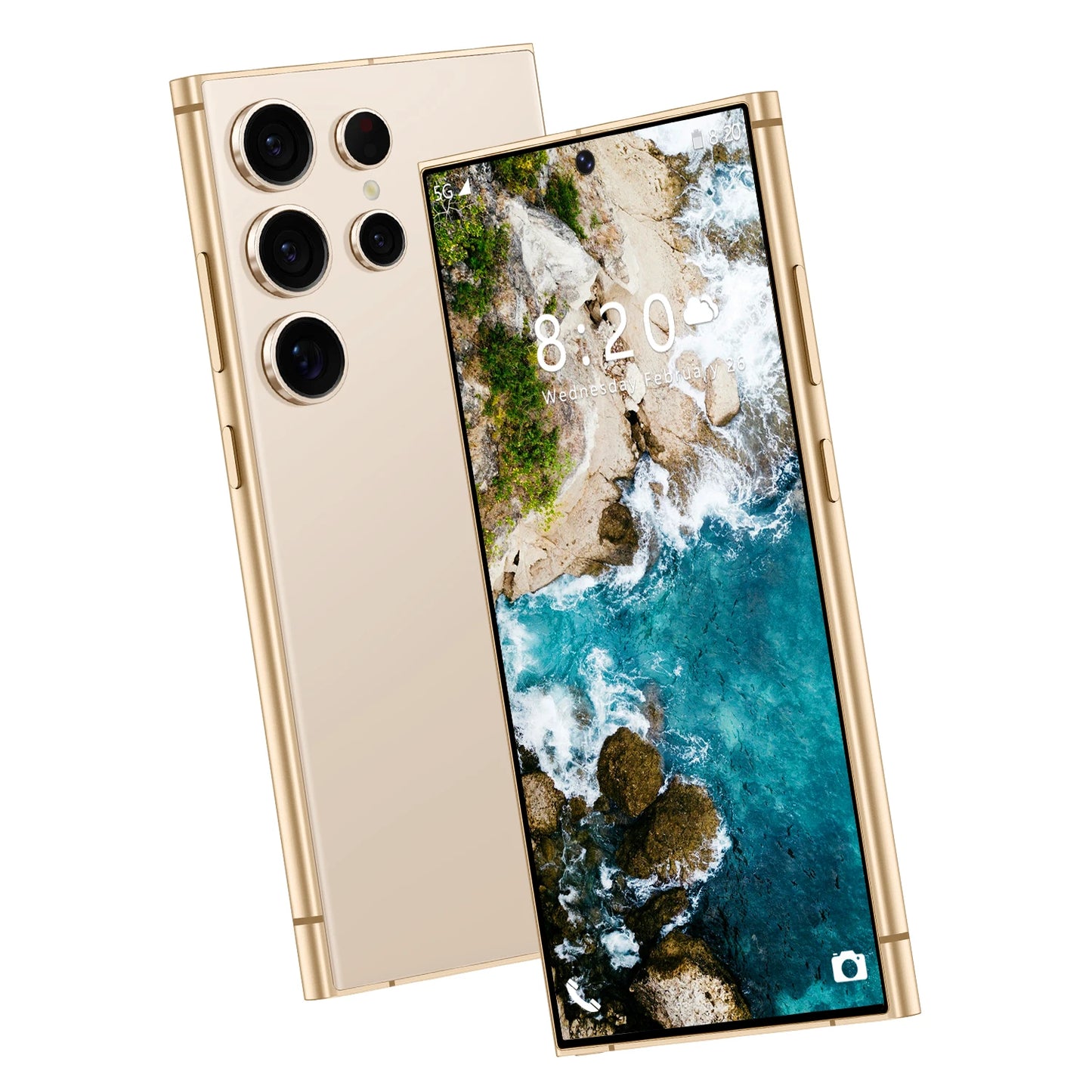 S24 Ultra 5G Smartphone 6.8 Inch HD Screen 108MP Rear Camera 8000mAh Battery 120Hz 7.3 for Daily Use Quick 65W
