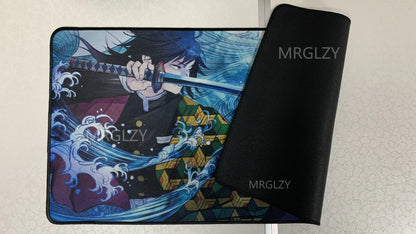 MRGLZY Tomioka Giyuu Mouse Pad Hot Anime Demon Slayer Large Carpet DeskMat Computer Gamer Gaming Peripheral Accessories MousePad