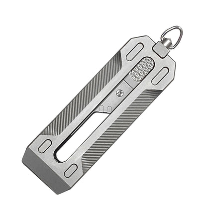 Portable Outdoor Titanium Telescopic Knife  Utility Push-Pull Pocket Knife Durable EDC Tactical Knife