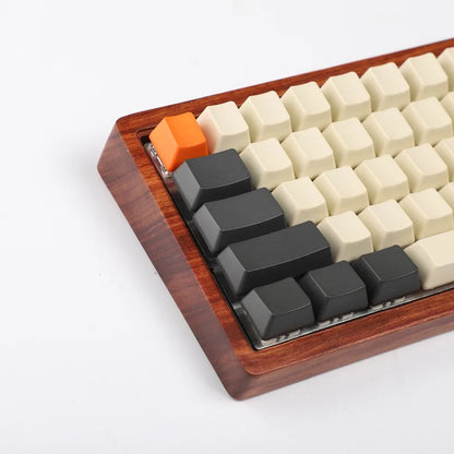 YMDK Carbon 61 87 104 Top Print Blank Keyset Thick PBT OEM Profile Keycaps Suitable For MX Mechanical Keyboard