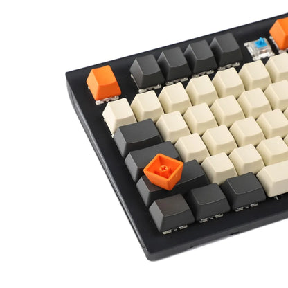 YMDK Carbon 61 87 104 Top Print Blank Keyset Thick PBT OEM Profile Keycaps Suitable For MX Mechanical Keyboard