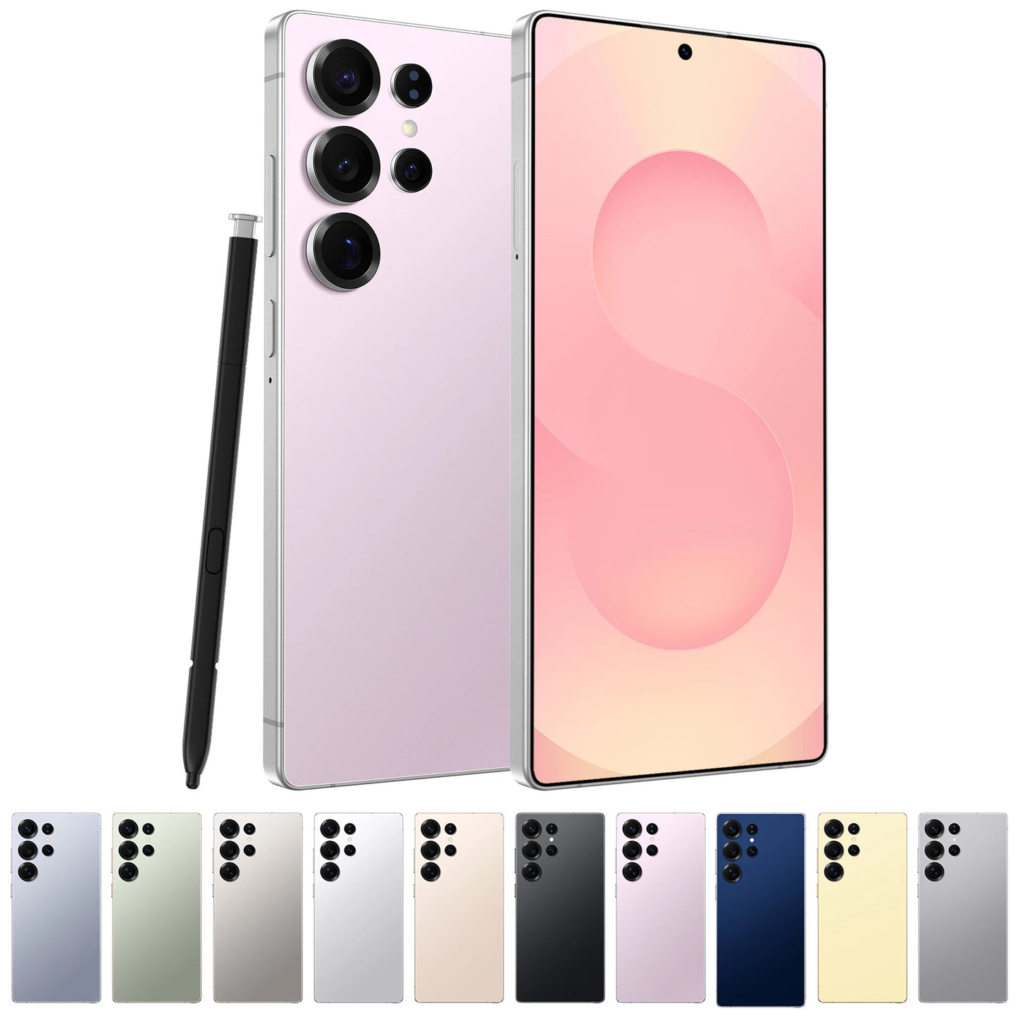 Free Shipping Original S25 Ultra+ Android 13 5g Smartphone With 4k Resolution Deca Core Cpu 16gb Ram French Os Ready to Ship