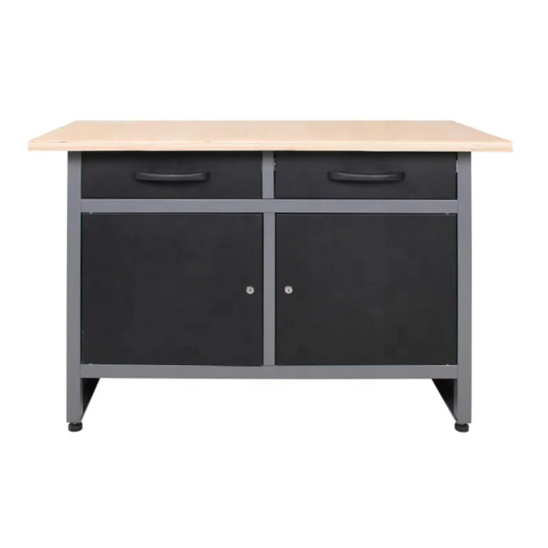 JZD Knock Down Structure Metal Cheap Heavy Duty Steel Workbench for Garage Workshop Use