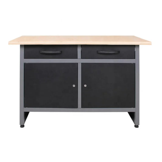 JZD Knock Down Structure Metal Cheap Heavy Duty Steel Workbench for Garage Workshop Use