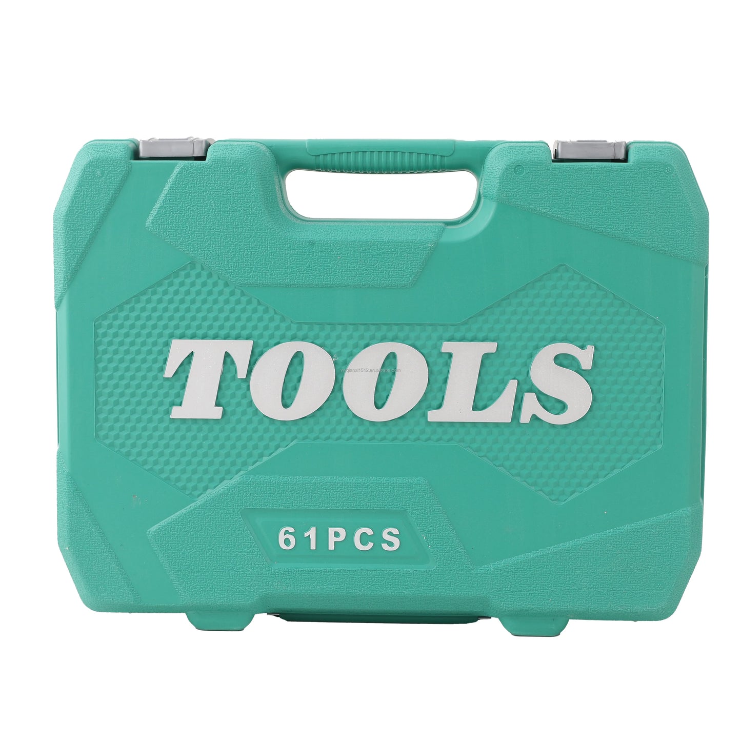 Professional 61-Pcs Car Motorcycle Repair Tool Set High Quality Orange Fast Ratchet Wrenches Home Multi-Function Toolbox-Only