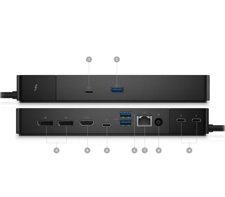 For Dell WD22TB4 Thunderbolt 4 Laptop Docking Station With 180W AC Power Adapter