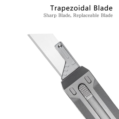 Portable Outdoor Titanium Telescopic Knife  Utility Push-Pull Pocket Knife Durable EDC Tactical Knife