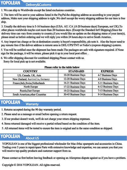 New LCD Screen Display For MacBook Air Retina 13" 15" A2681 A2941 A2337 A3113 A3114 A2179 A1932 LCD Screen Assembly Replacement