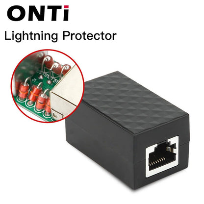 ONTi RJ45 Connector Cat7/6/5e Ethernet Adapter 8P8C Network Extender Extension Cable for Ethernet Cable Female to Female