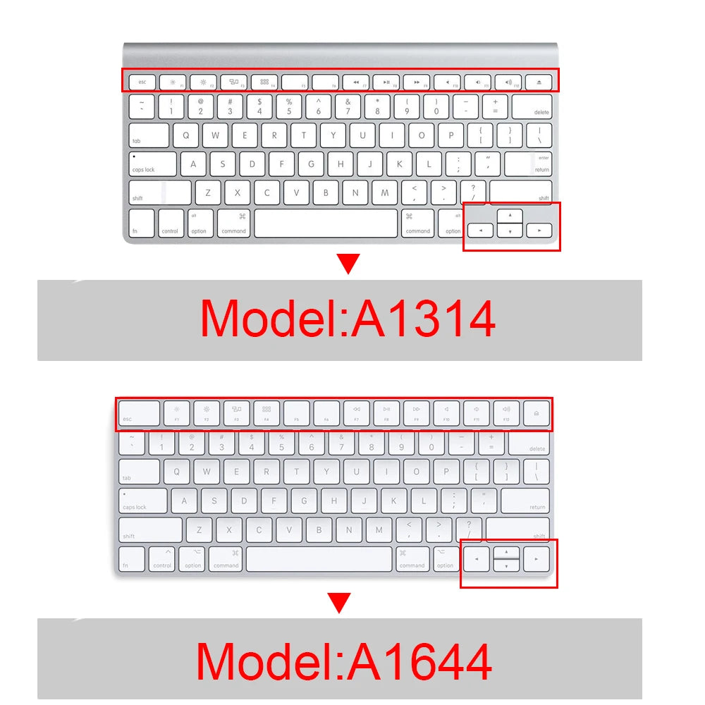 For 2021 iMac Wired Apple Keyboard A2449 A2450 A1243 A1843 MB110LL/B with Numeric Keypad Silicone keyboard Cover Protector Skin